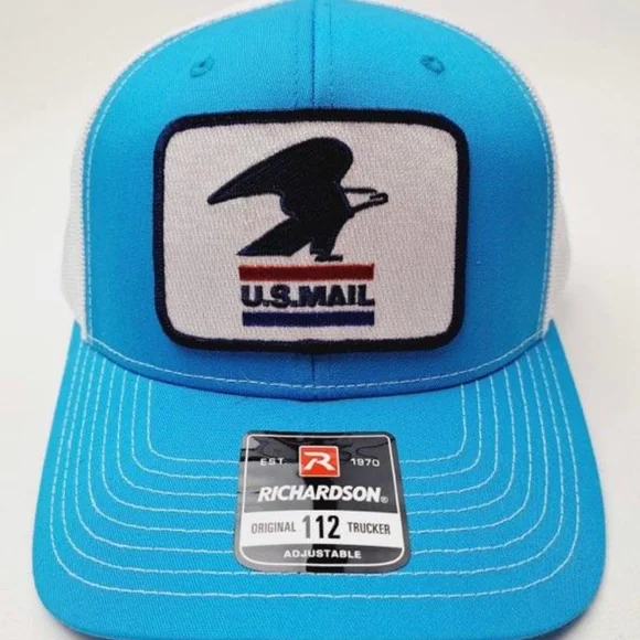 USPS Retro Vintage Logo Post Office Postal Worker Trucker Mesh Snapback Cap Hat Handmade | Accessories | Usps Retro Vintage Logo Post Office  main image 2
